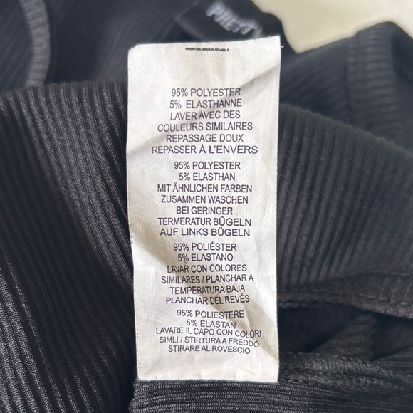 Pretty Little Thing Front Lace Up Black Thing Bodysuit - Picture 5 of 6